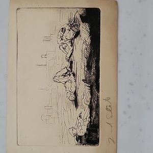 The Great Depression  Etching On Vellum By Paul Dobbs